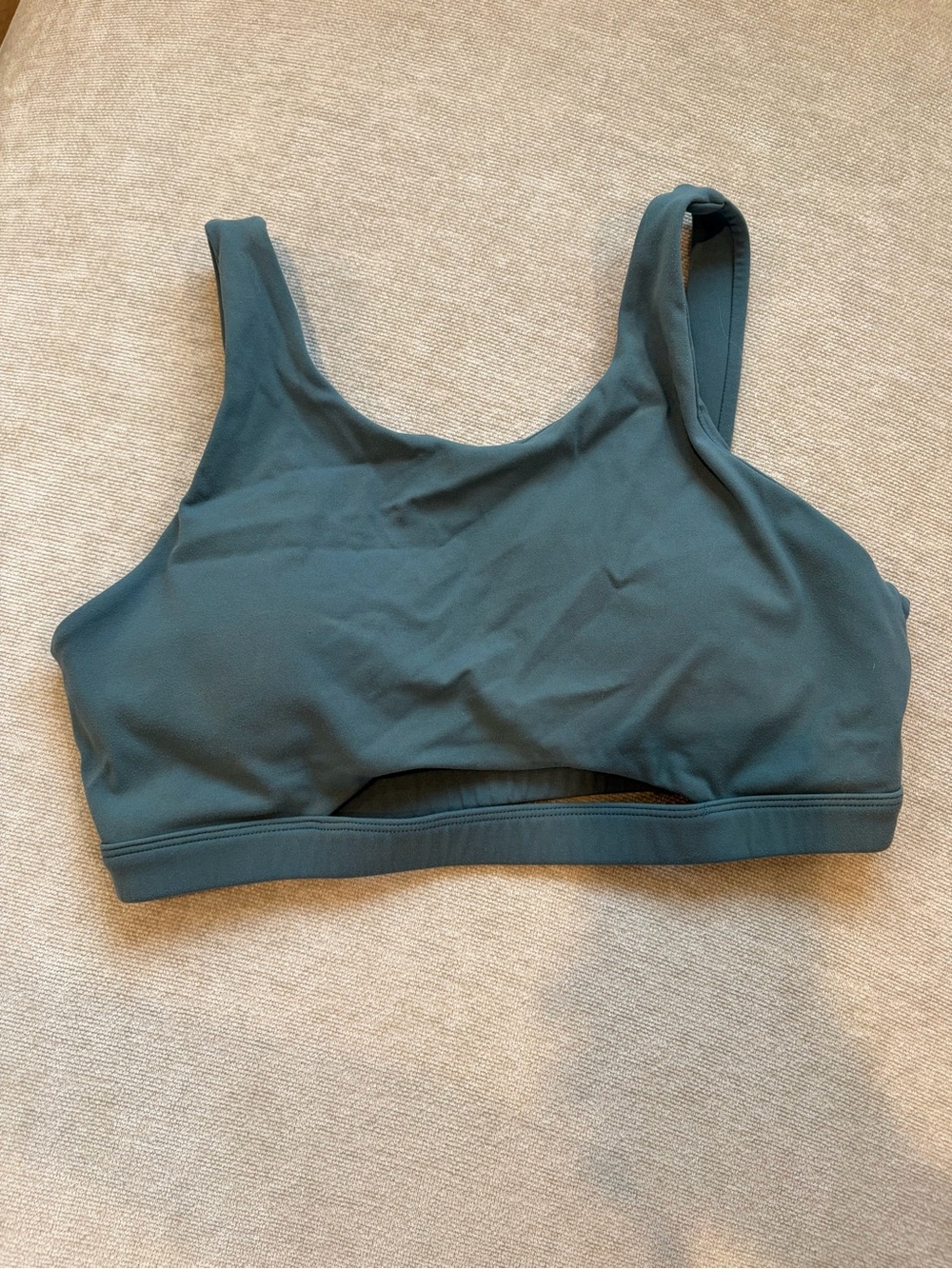 Cutout Sports Bralette - Teal